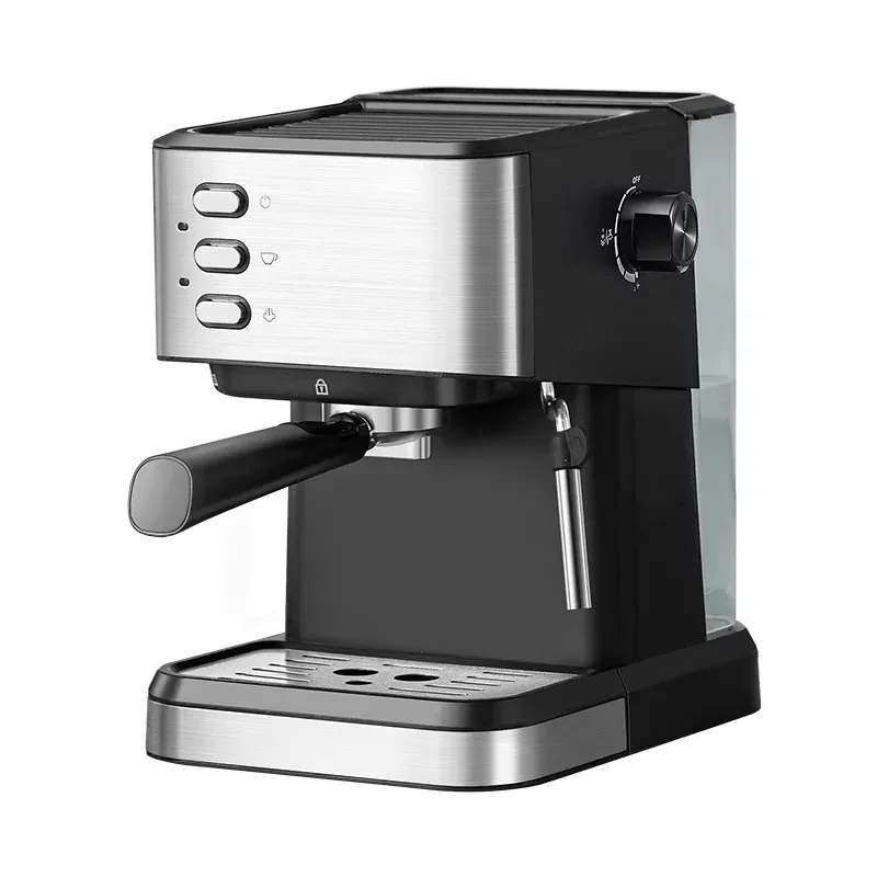 Small Semi-Automatic Espresso Coffee Maker for Home Use, High-Pressure Steam Whipped Milk and Brewed Coffee Pot Espresso Maker