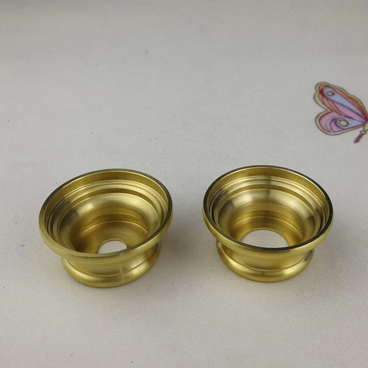 10.5mm/17mm Hole I-shaped Cover Joint, I-shaped T-shaped Thick Gasket, Nut Connector, Lighting Fixture, Pure Brass