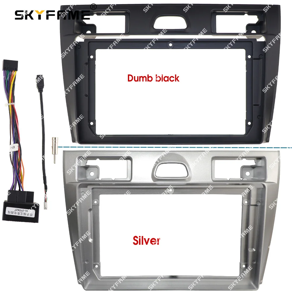 SKYFAME Car Frame Fascia Adapter Android Radio Dash Fitting Panel Kit For Ford Fiesta MK5