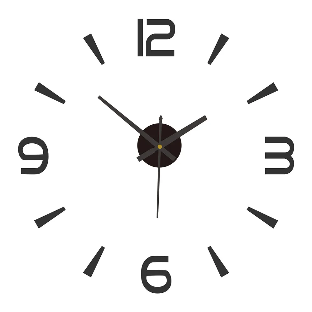 

Home 3D Mirror Wall Clock Home Decor Clock Stylish Design Customizable Dimensions Long-lasting 3D Decorative Clock