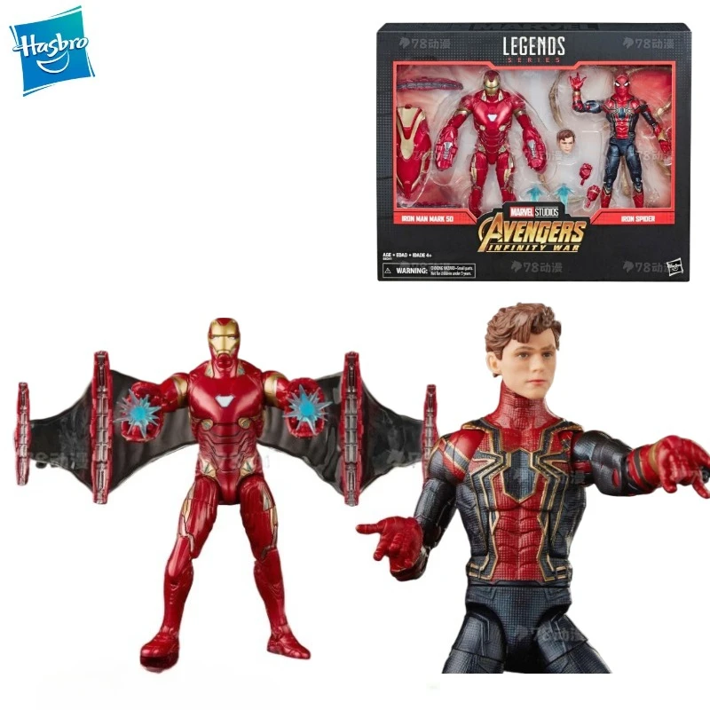Nuevo Original Hasbro Marvel Legends Series IRON MAN MARK 50/IRON SPIDER Figura de Acción Modelo Juguete Regalo