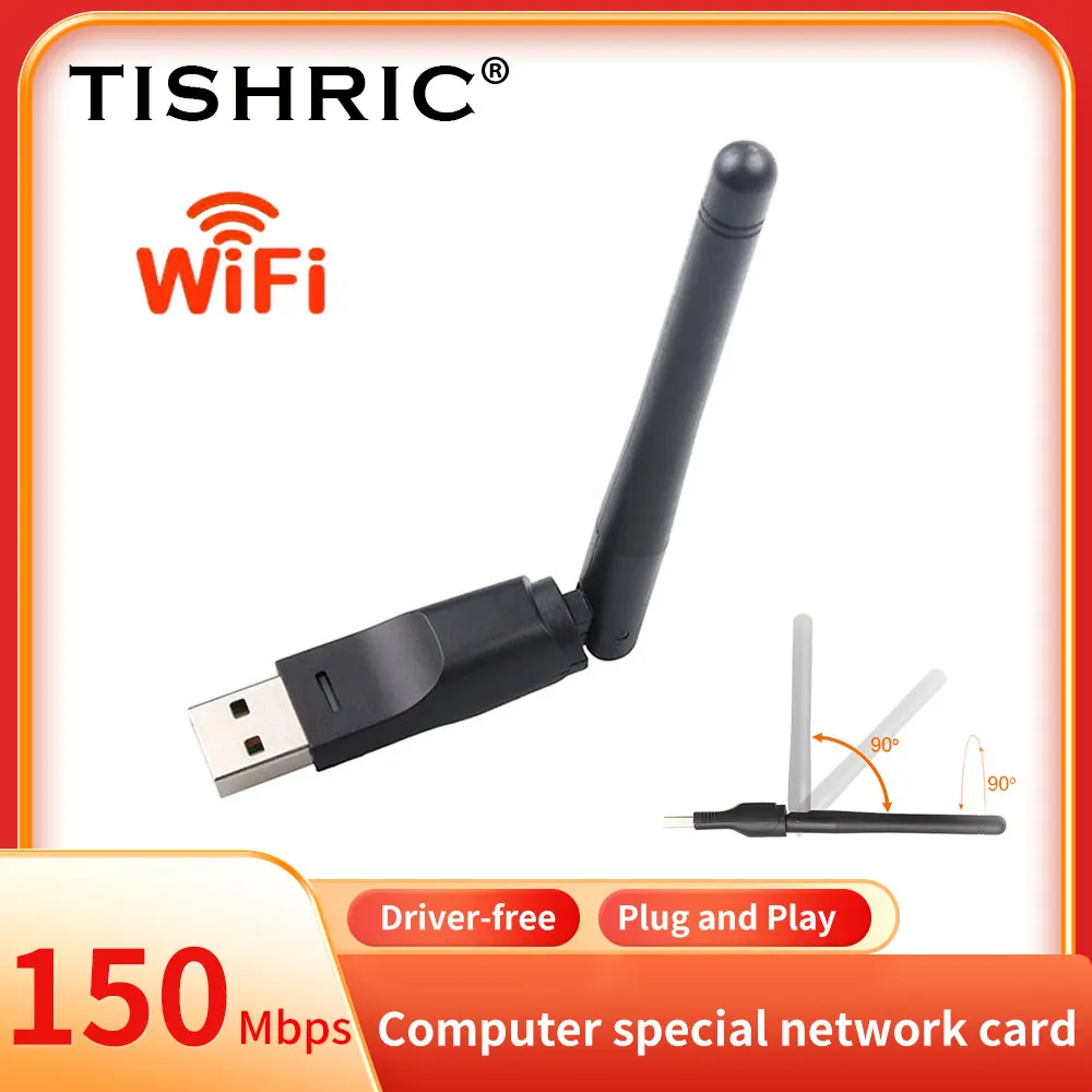 

10PCS TISHRIC USB WIFI Adapter 8188 Computer Wireless Network Card USB2.0 2.4GHZ 150Mbps Wi-fi Adapter 802.11n/g/b For PC Window