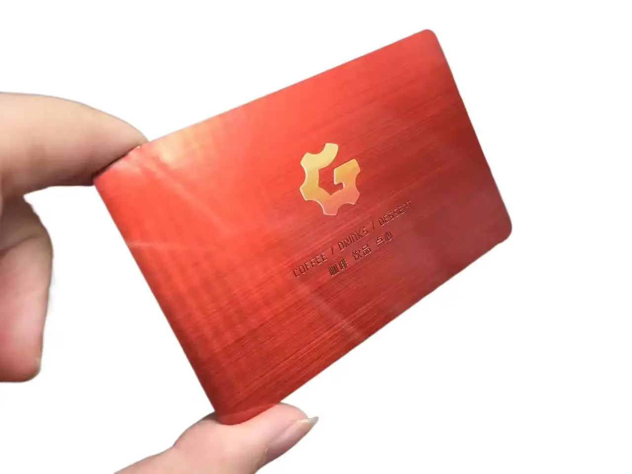 Pop up Cheap Electroplated Finish Brushed Metal Business Cards 0.8MM Stainless Steel VIP Cards