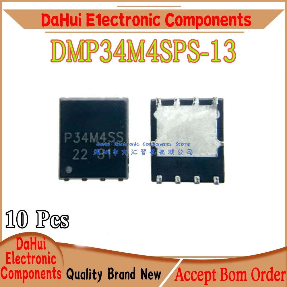 (10piece)100% New DMP34M4SPS-13 DMP34M4SPS P34M4SS QFN-8