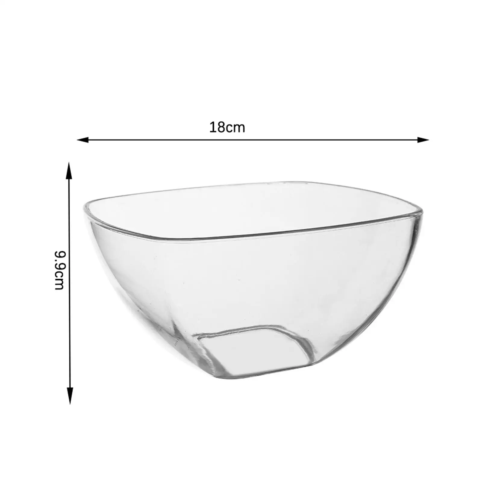 Salad Bowl Transparent Acrylic Dessert Bowl Buffet Container Dishware Bowl for