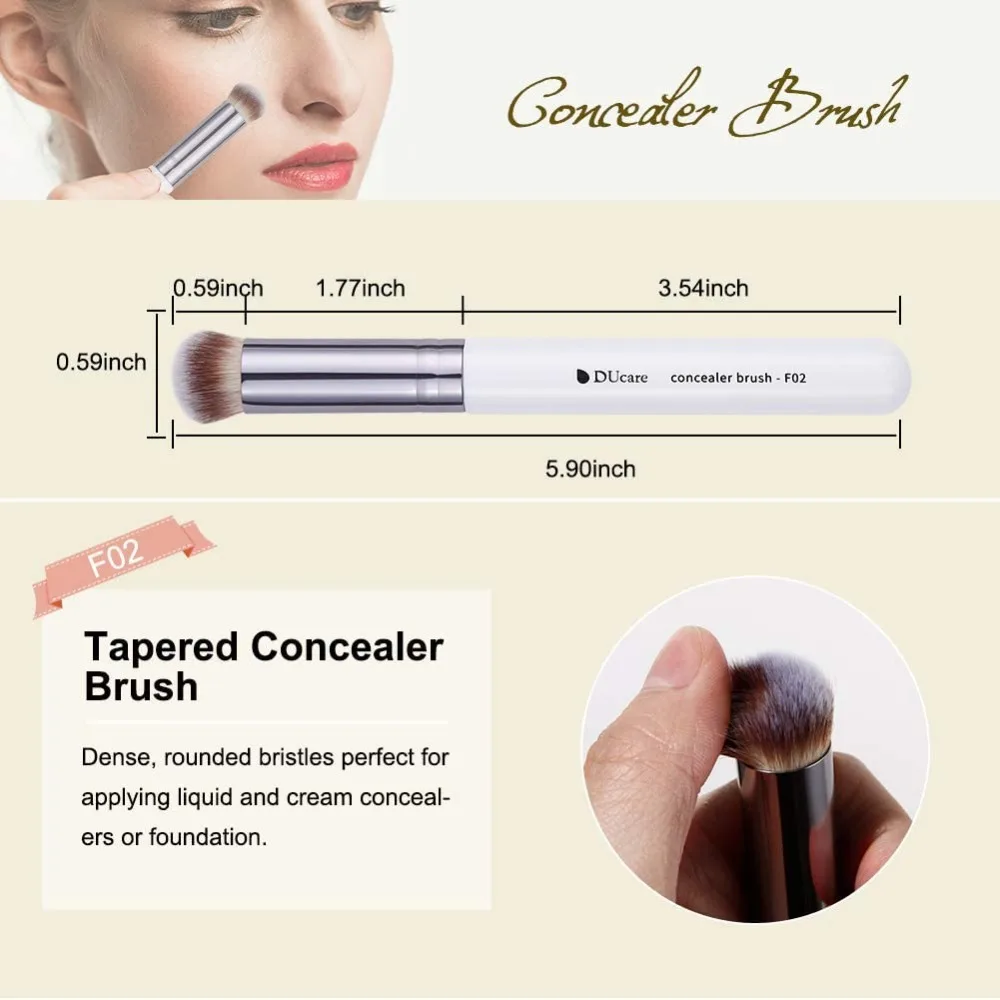 แปรงแต่งหน้า 3 ชิ้น Foundation Contour Bronzer แปรง,คอนซีลเลอร์แปรง,Blusher แปรงแป้ง, face Kabuki Travel Buffing Stippling