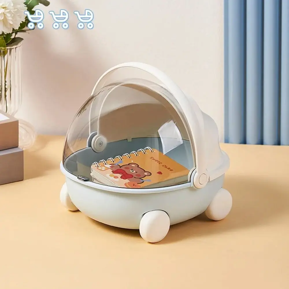 Cute Baby Cradle Shape Desktop Storage Box Doll Baby Bed for Labubu Storage Container Storage Trunks image 2