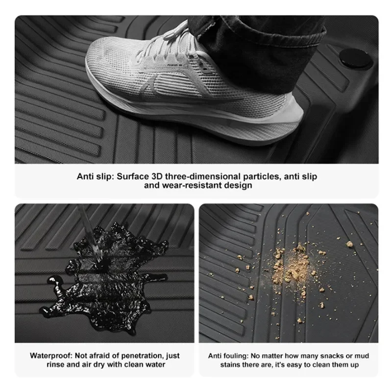 لسوزوكي فيتارا LY ملحقات 2016 2017 ~ 2023 2022 سيارة الكلمة حصيرة TPE جزء القدم TPE الداخلية مقاوم للماء مقاومة للخدش السجاد