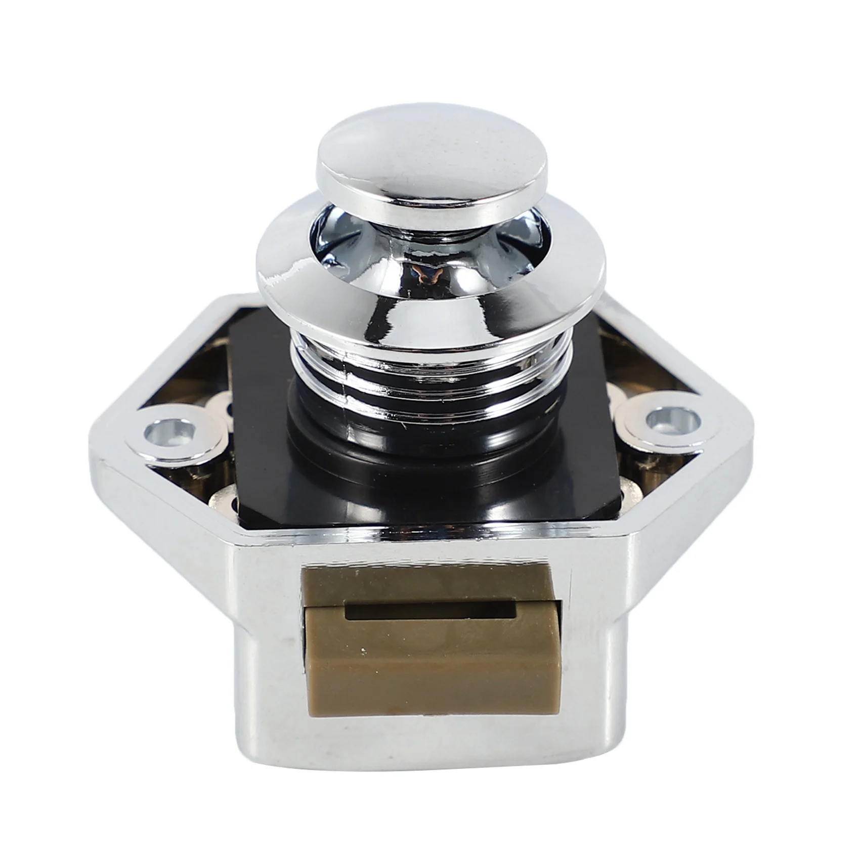 AA81-20 Pcs Push Button Keyless Lock Latch Cupboard Caravan Lock For RV Drawer Cabinet Doors Thickness 15-27Mm