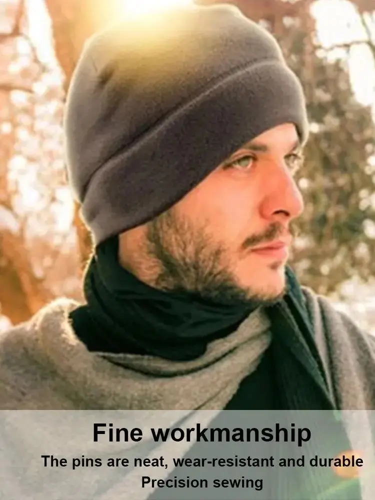 AliExpress WRELS 1PC Warm Winter Skull Cap Soft Polar Fleece Hat Thick Windproof Cap Outdoor Beanie Cap Ski Cap Unisex Suitable For Unisex