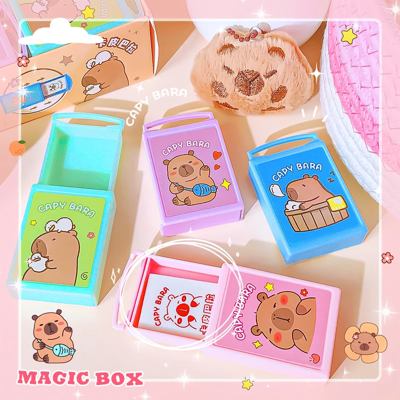 back to school acsesories Aesthetic Kawaii Stationery items stationery supplies drawing funny eraser capybara rubber cute things