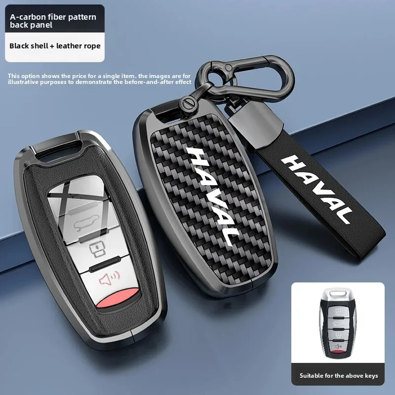 Zinc Alloy Car Key Case Shell Holder Keychain Protection For Great Wall Haval Hover H1 H4 H6 H7 H9 F5 F7 H2S GMW Coupe Accessory