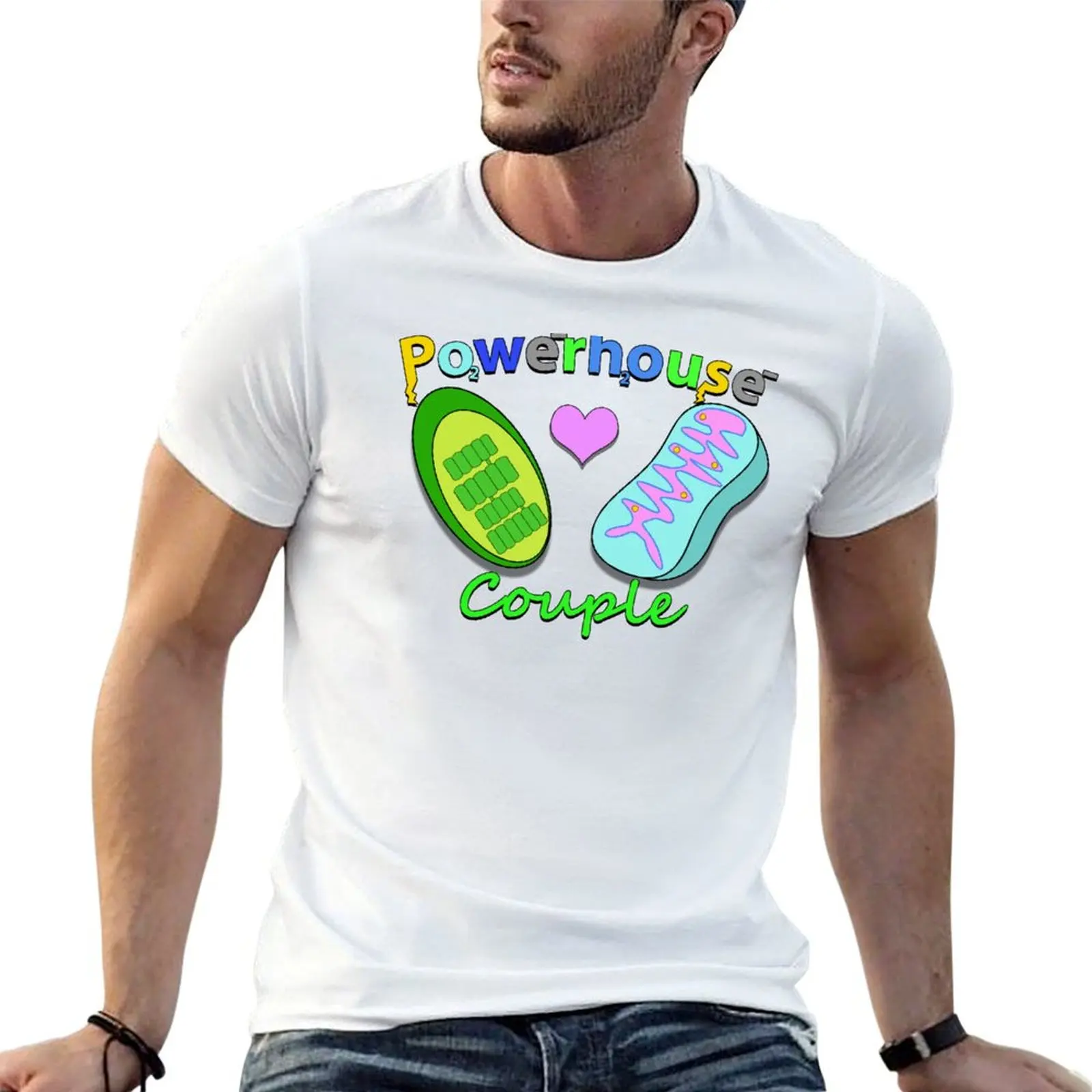 Powerhouse Couple Mitochondria + Chloroplast T-Shirt Holiday Outdoor T-Shirt