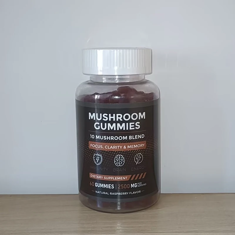 

1 bottle of mushroom gummies to enhance resistance promote neural recovery improve intelligence provide nutrition