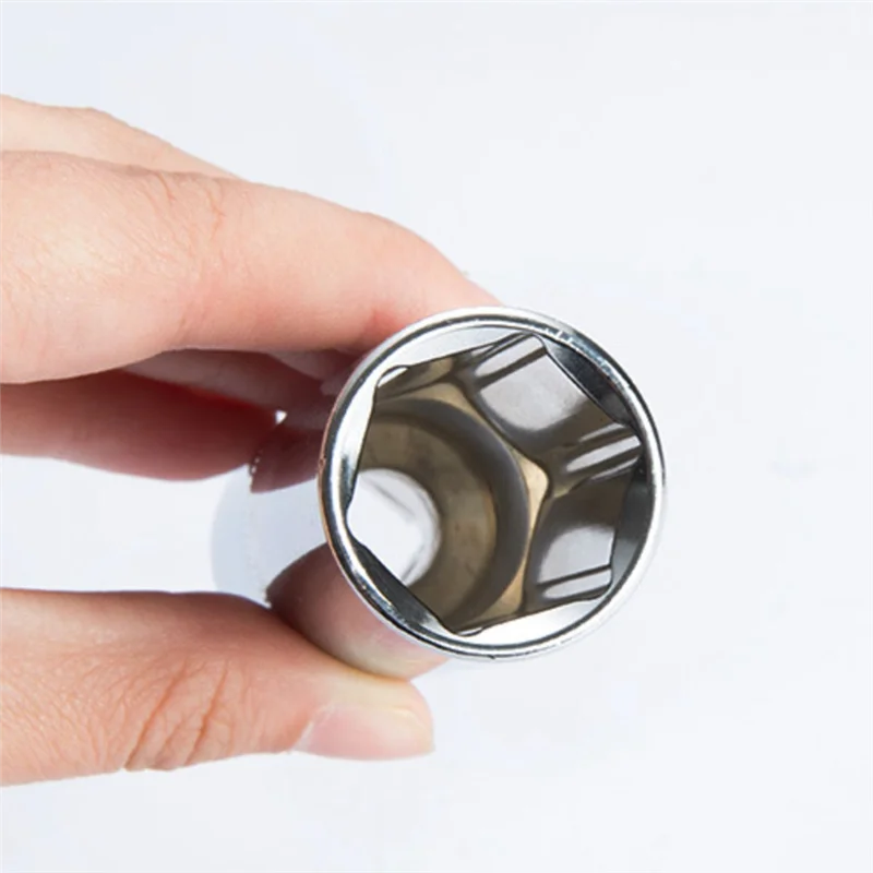 AS97 10 peças de soquete externo de 1/4 com cabeça de soquete hexagonal longa e ferramenta de chave de catraca combinada