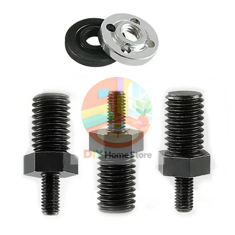 1 Set M5 To M10 Mini Angle Grinder Grinding Adapter Rod With Pressure Plate For 3inch Electric Drill Conversion For DIY Project