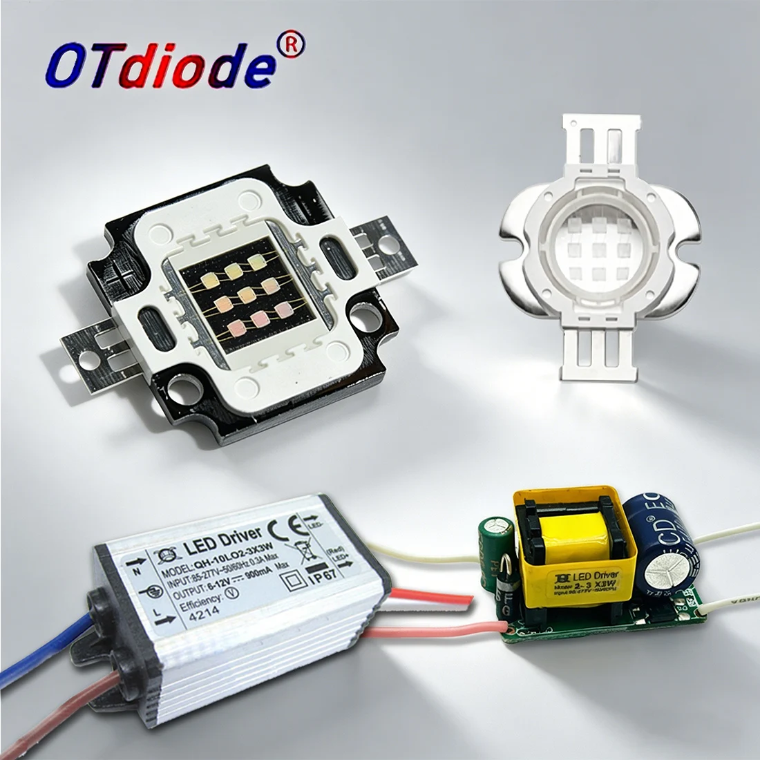 1Set 10W UV led ultraviolet 365nm 375nm 385nm 395nm 410nm 420nm Chip High Power Led lamp Light+12V/220V 10W Driver 900mA Adapter