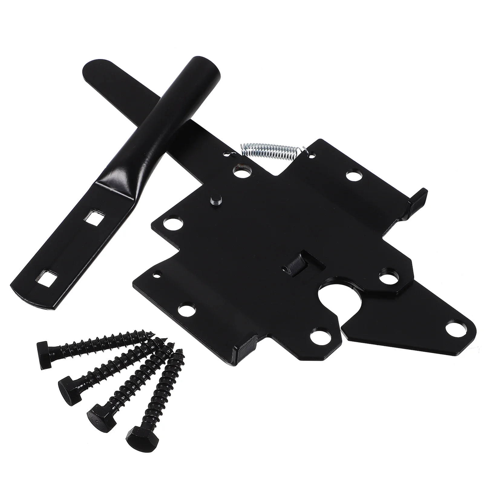 

1 Set Fashionable Garden Fence Gate Hinge Lock Easy Install Metal Latch for Wooden Gates