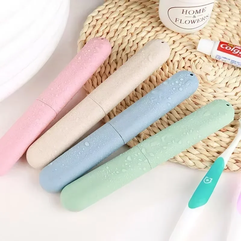 Portable Travel Toothbrush Box, Dustproof Toothbrush Storage Case, Compact Toothbrush Holder for Business Trip, Camping & Bathro