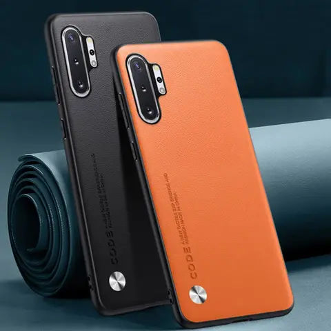 Luxury PU Leather Case For Samsung Galaxy Note 10 Plus Back Cover Silicone Full Protection Phone Case For Samsung Note10 Plus 5G