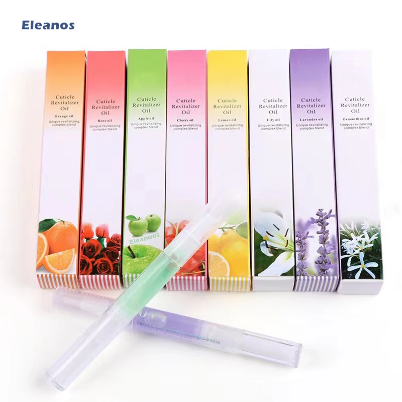 Eleanos 15 Flavores Cuticle Revitalizer Nutrition Oil Pen Nail Art Wholesale Nail Care Treatment Manicure Oil For Nail Nourish