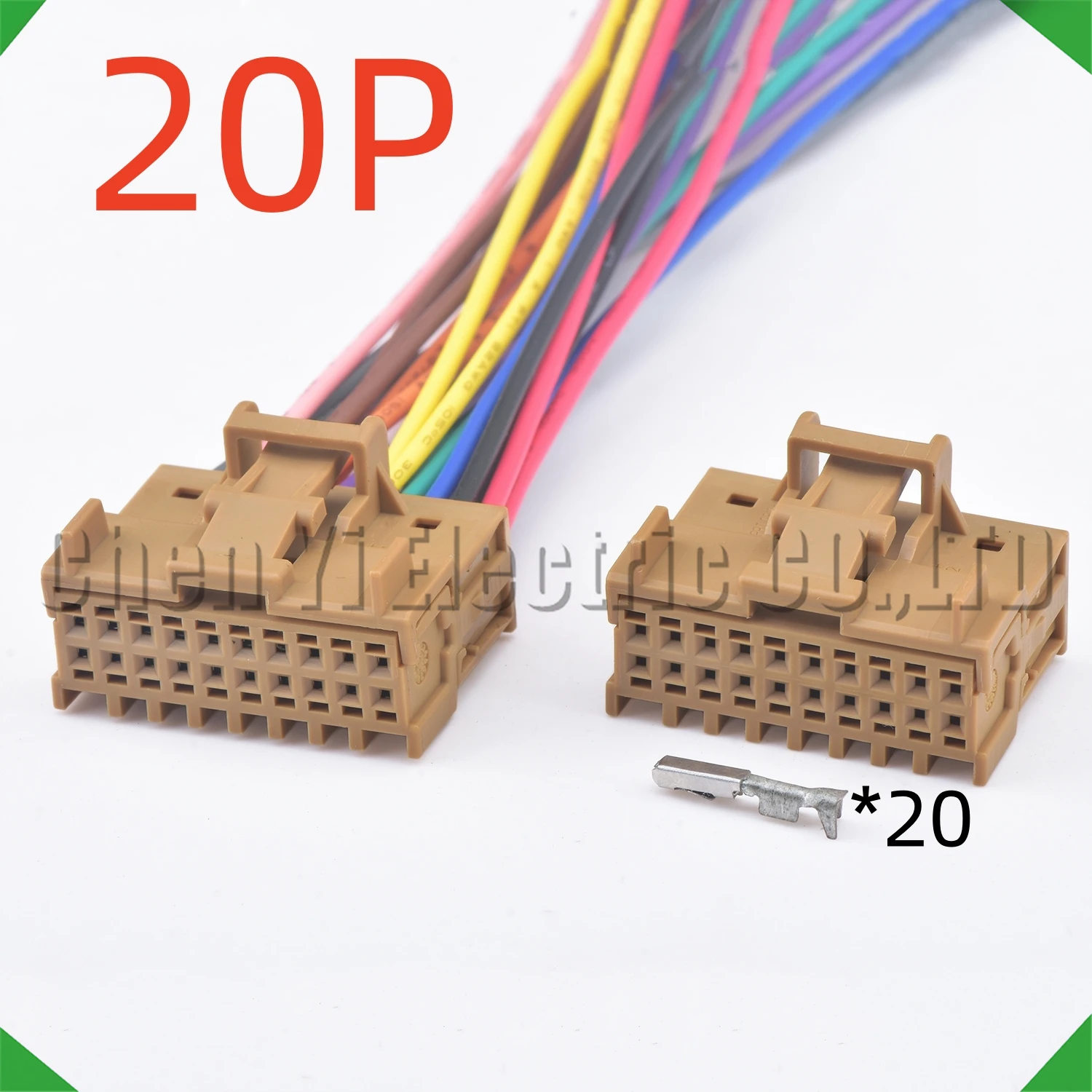 20 Pin Auto connectors Reverse trajectory box module AFS headlights Wire harness plug 1563337-2 8W0972420A For VW Audi Skoda
