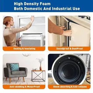 Kauçuk, eva, köpük, dayanıklı siyah yapıştırıcı, 5mm, yapışkan bant, eva bant, conta, çarpışma önleyici köpük, tek taraflı köpüğün en büyük satışlarından 12'si, 5 mm - no. 3