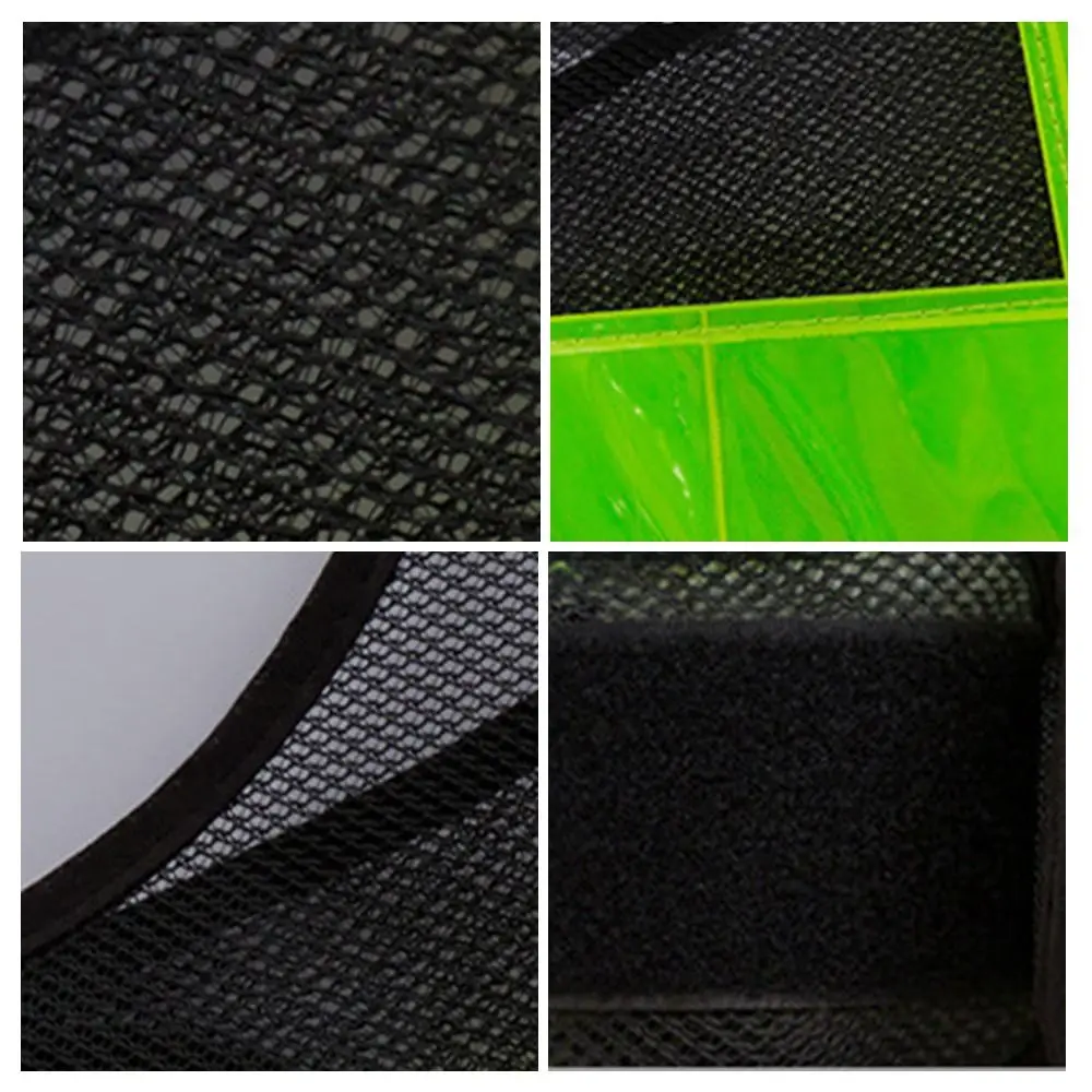 V Shape Reflective Vest Lattice Reflective Straps Black Orange Warning Clothing Running Cycling Night Work Safety Vest