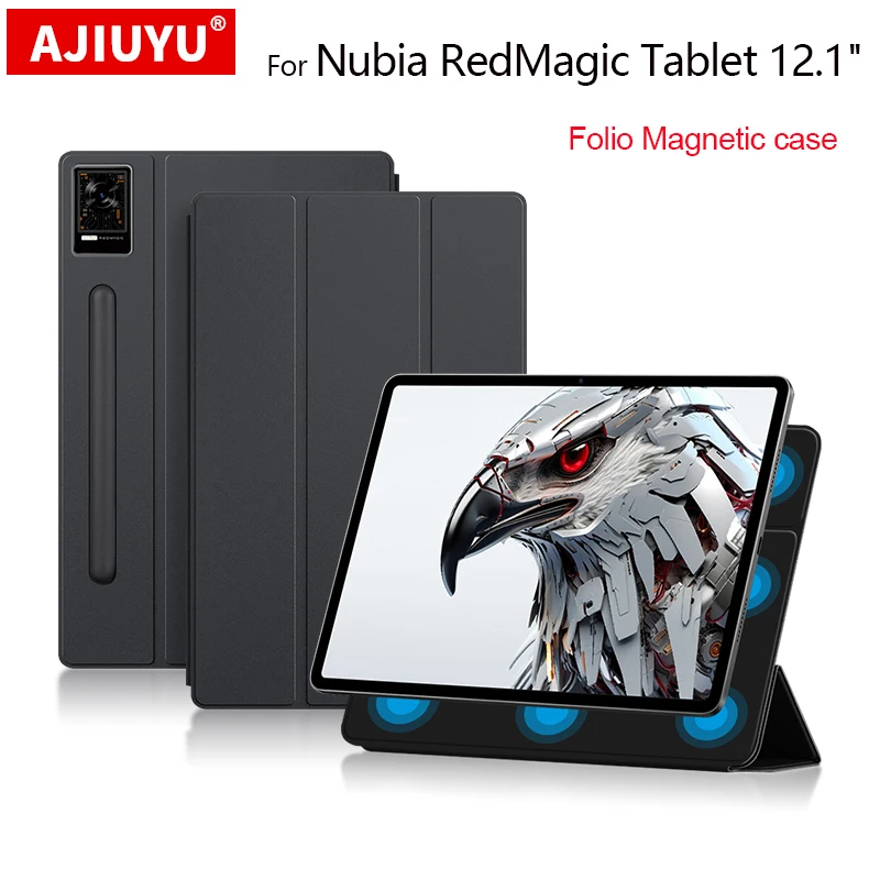 

Case For Nubia RedMagic 12.1" Tablet Magnetic Folding Smart Cover for nubia redmagic 2023 Folio Tablet Case Protective Cover