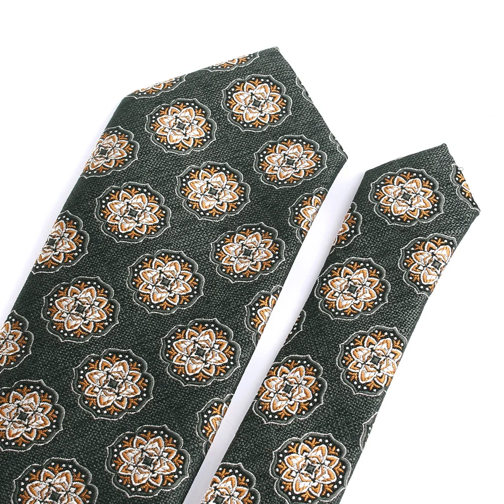 Floral Ties For Men Women Classic Wine Color Neck Tie For Party Business Casual Suit Neckties Wedding Neck Tie For Groom Gifts