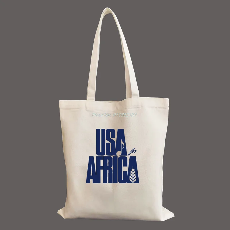 

We Are The World Anniversary USA For Africa United Artists Shoulder Bag Canvas Bag Shopper Bag Shoulder Bags Tote Shopper Bag