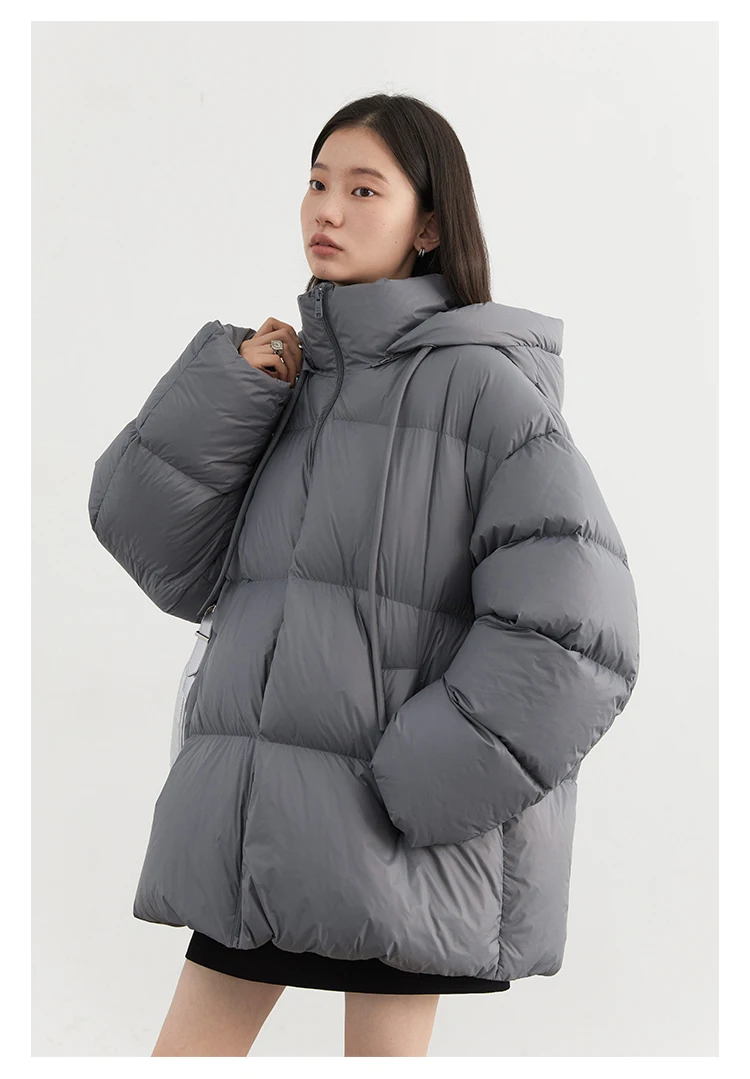 CHIC VEN Women Down Coats Solid Loose New Hooded 90 White Duck Down Down Jacket Puffs Female Outerwear Autumn Winter 2026