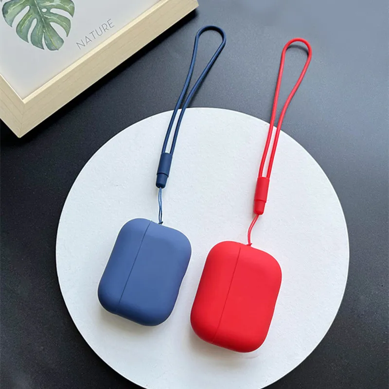 For AirPods Pro 2 Case with Lanyard anti-lost  Protective Cover [Front LED Visible] Silicone Soft Skin Case for AirPods Pro 2