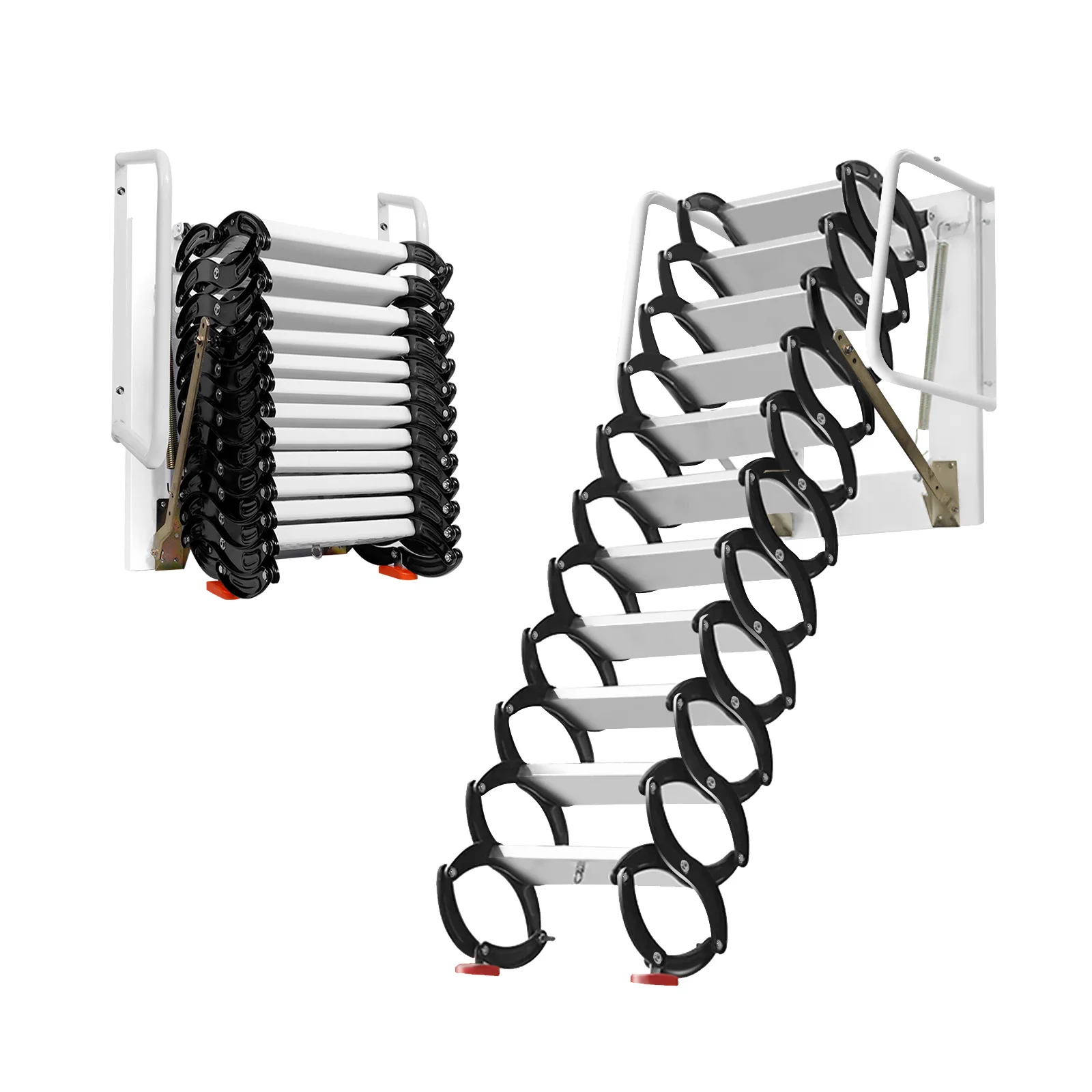 Electric Attic Ladder, Automatic Folding, Modern Aluminum Design, CE Certified, Ceiling Hanging Step Stairs