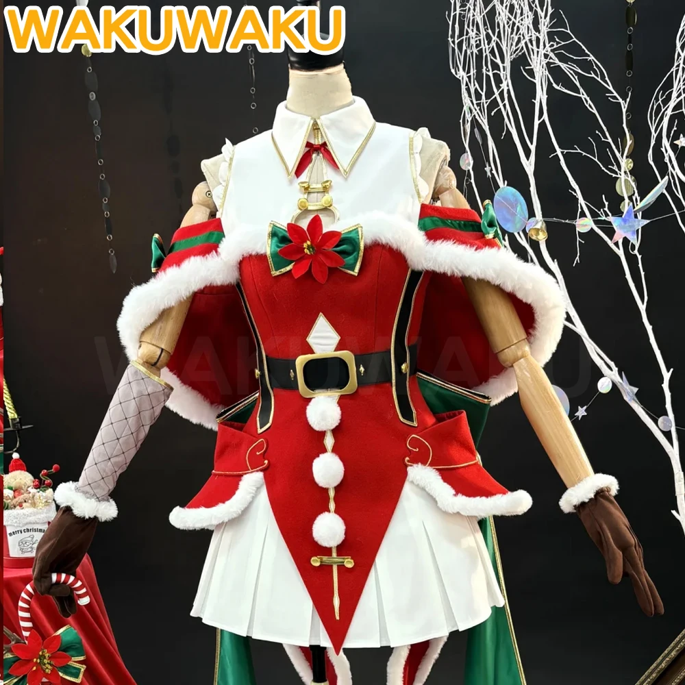 إميليا تأثيري حلي أنيمي إعادة: صفر [XS-2XL] WakuWaku-R المرأة عيد الميلاد فستان أحمر مثير إميليا تأثيري حلي قبعة حجم كبير