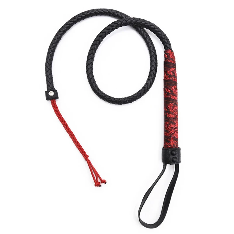 1m Bdsm Whip Bondage Restraints Erotic Riding Horse Fetish Leather Spanking Flogger Sex Toys For Women Couples Bdsm Toys