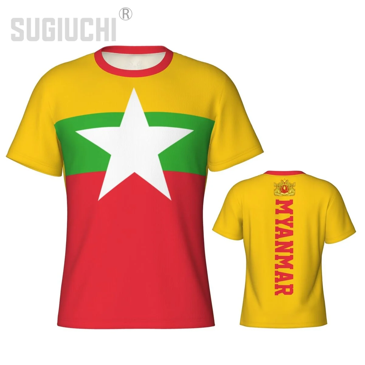 Tight Sports T-shirt Myanmar Flag Burmese 3D For Men Women Tees jersey Clothes Soccer Football Fans Gift Patriotic T shirt