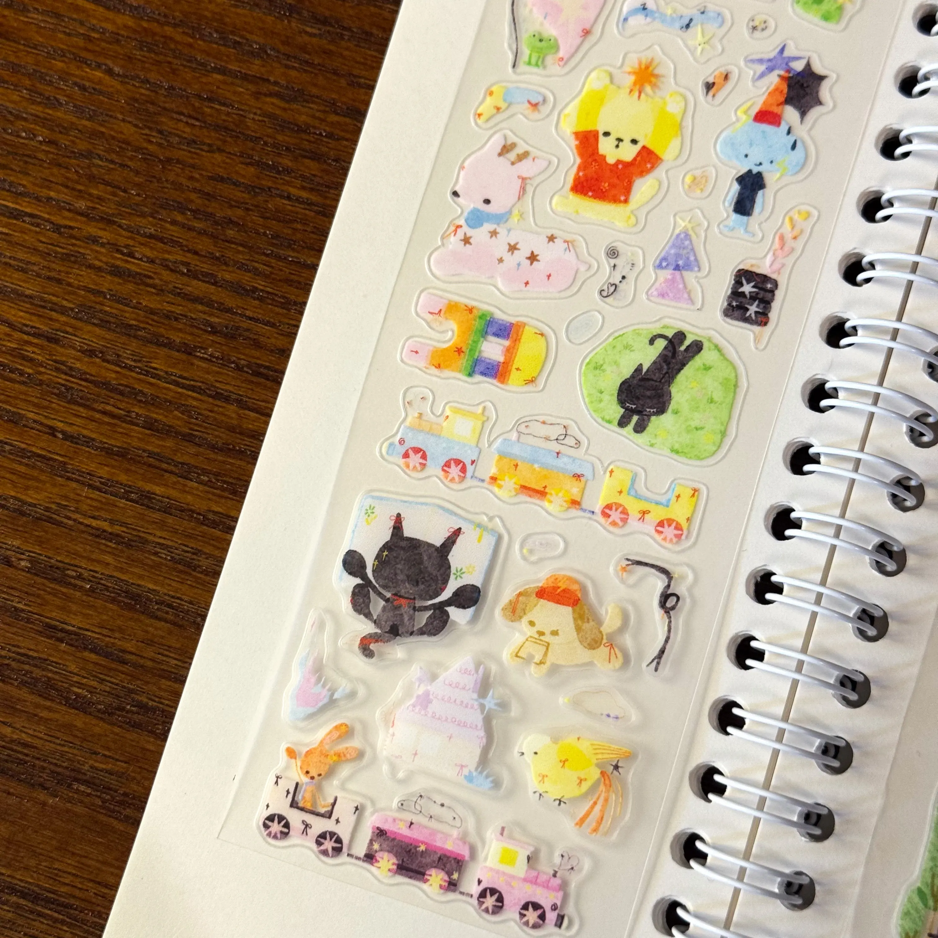 Kawaii Animal Fantasy Playful Fairy Tale Watercolor Die-cut Sticker for DIY Journal Scrapbooking Planners Gift Photo Card Supply view 4