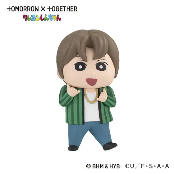 بانداي حقيقية تلوين شين تشان عمل الشكل نووارا TXT الكورية الصبي مجموعة شخصية الديكور Gashapon حلية اللعب الأصلي #5