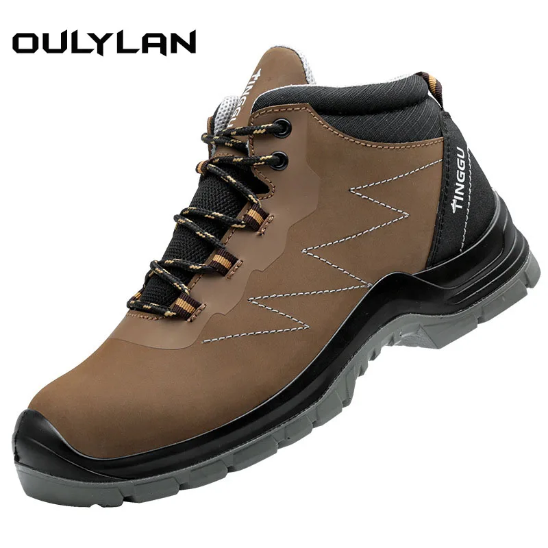 Male Boots Slip on Casual Sneaker Men Shoes  Ati Smashing  Anti Piercing Anti-static Work Shoes Anti-static Safety Shoes