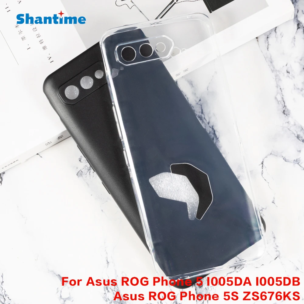 For Asus ROG Phone 5 I005DA I005DB Gel Pudding Silicone Phone Protective Back Shell For Asus ROG Phone 5S ZS676KS Soft TPU Case