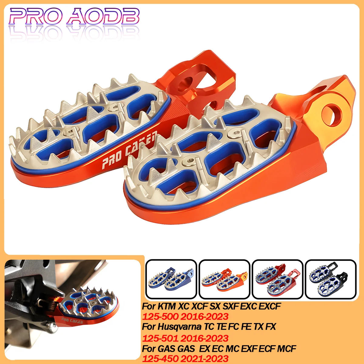 

High Quality Motorcycle Pedals for KTM XC SX SXF XCF EXC EXCF Husqvarna TC TE FC FE TX FX 125-500 2016 2017-2013 Dirt Bike