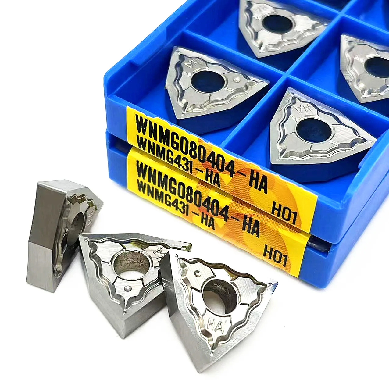 10ชิ้น WNMG080402ฮ่า H01 WNMG080408ฮ่า H01เครื่องตัดอลูมิเนียมภายนอกเครื่องมือกลึงคาร์ไบด์แทรก WNMG080404ฮ่า H01 mesin bubut CNC เครื่องมือ