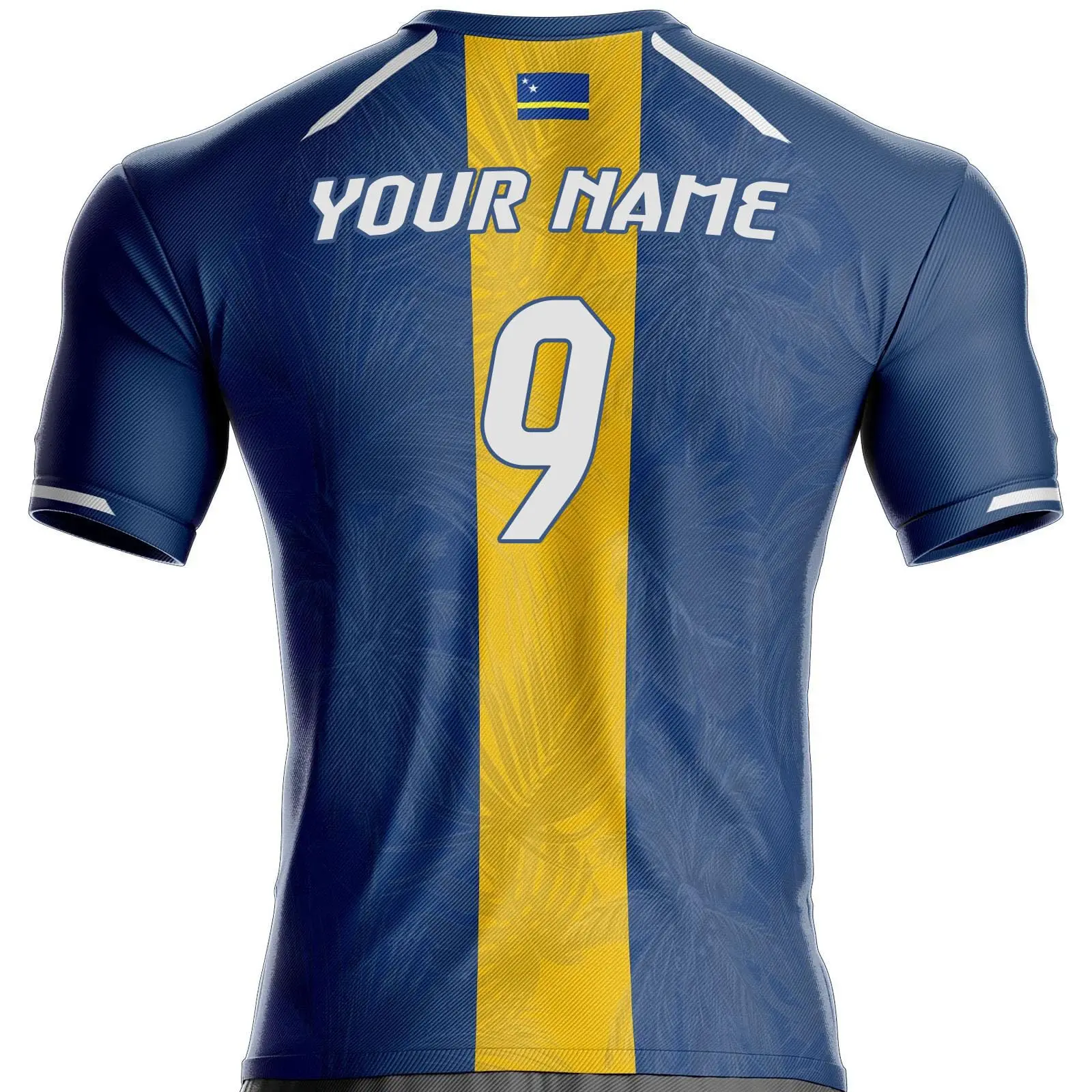 Camiseta de fútbol con bandera de Curacao 2026 Jersey elegante para hombre de nuevo estilo