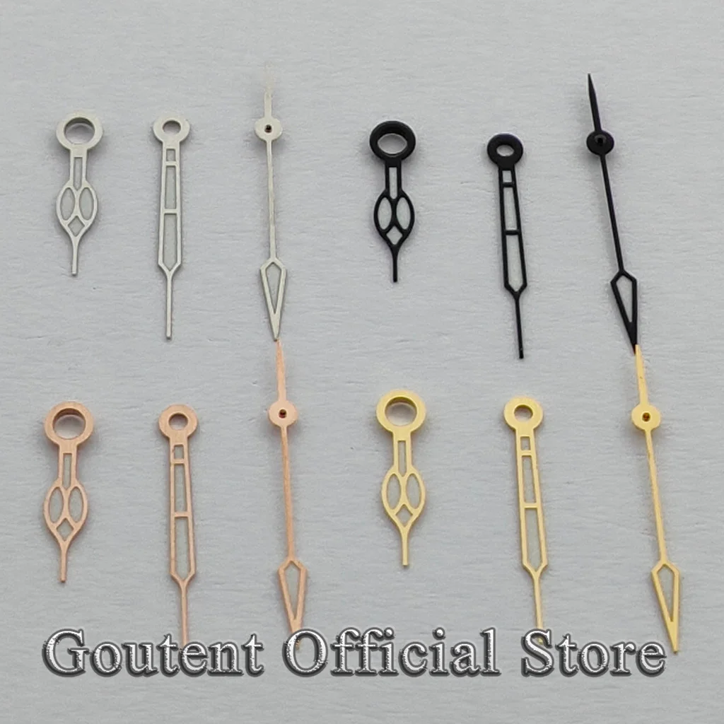 ساعة Goutent فضية/ذهبية وردية/أسود/ذهبي مناسبة لحركة NH35 NH36.