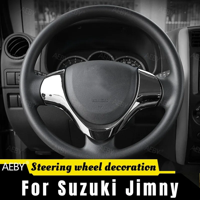 

For Suzuki Jimny 2015-2017 Steering wheel handle sticker,Dashboard Trim Cover Steering Wheel Panel Sticker,Car interior