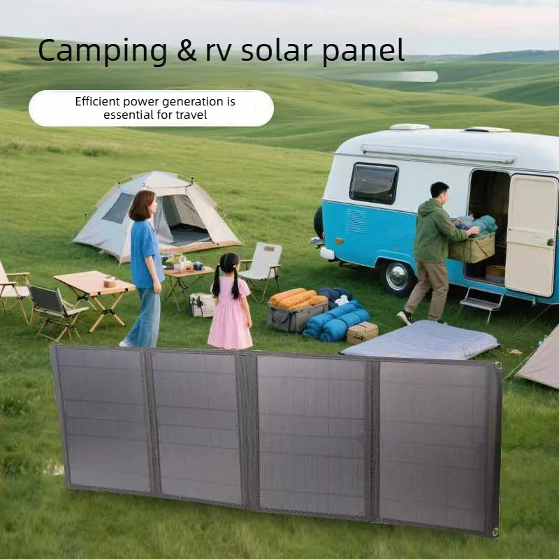 Monocrystalline Silicon Solar Charging Panel Folding Portable Phone Fast Charging Battery Photovoltaic Power Generation Panel
