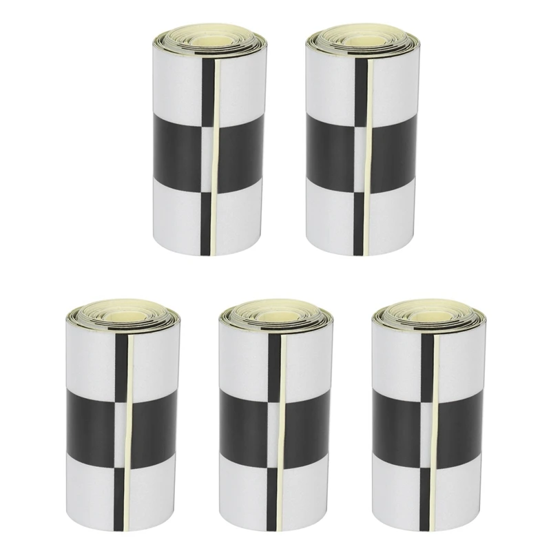 

5X 3 Inch Black/White Checkered Decal Tape Car Motorcycle Bike Tank Sticker