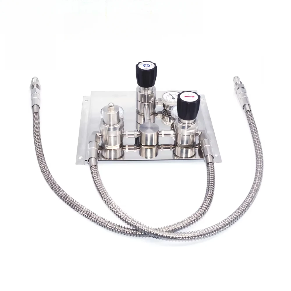 Double Cylinder Oxygen Control Panel Semi-Automatic Switching Manifold