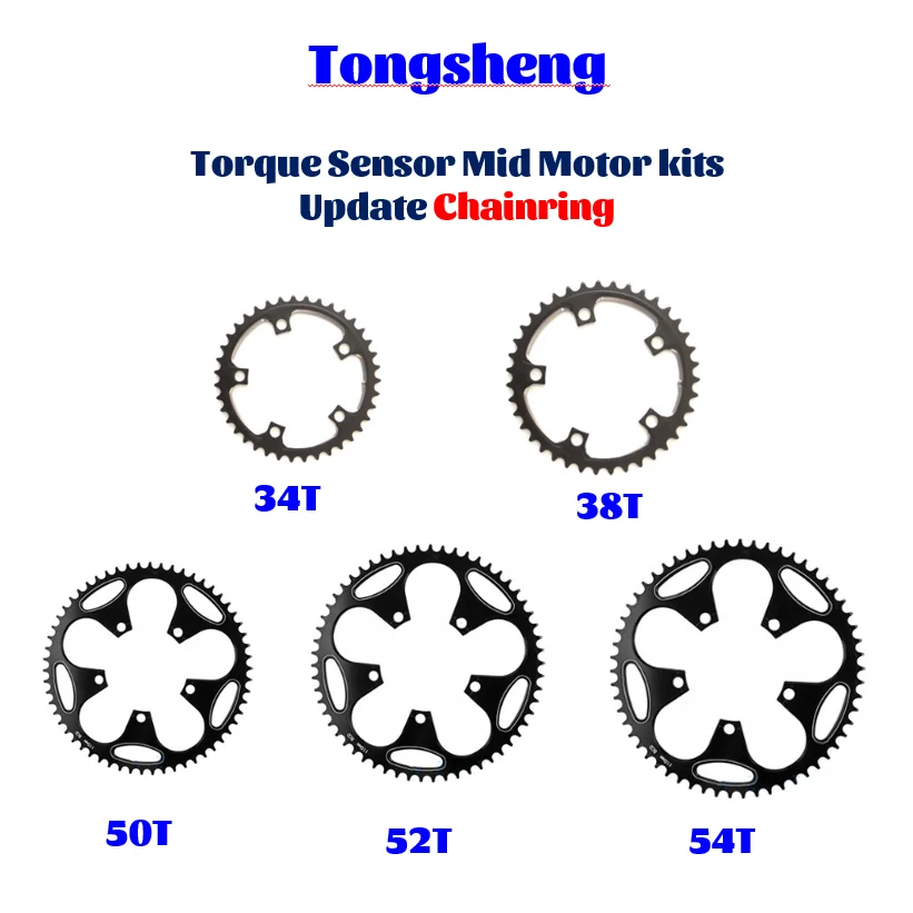 Tongsheng Mid Motor Update The Chian Ring 34T 38T  50T 52T 54T Extra Cost